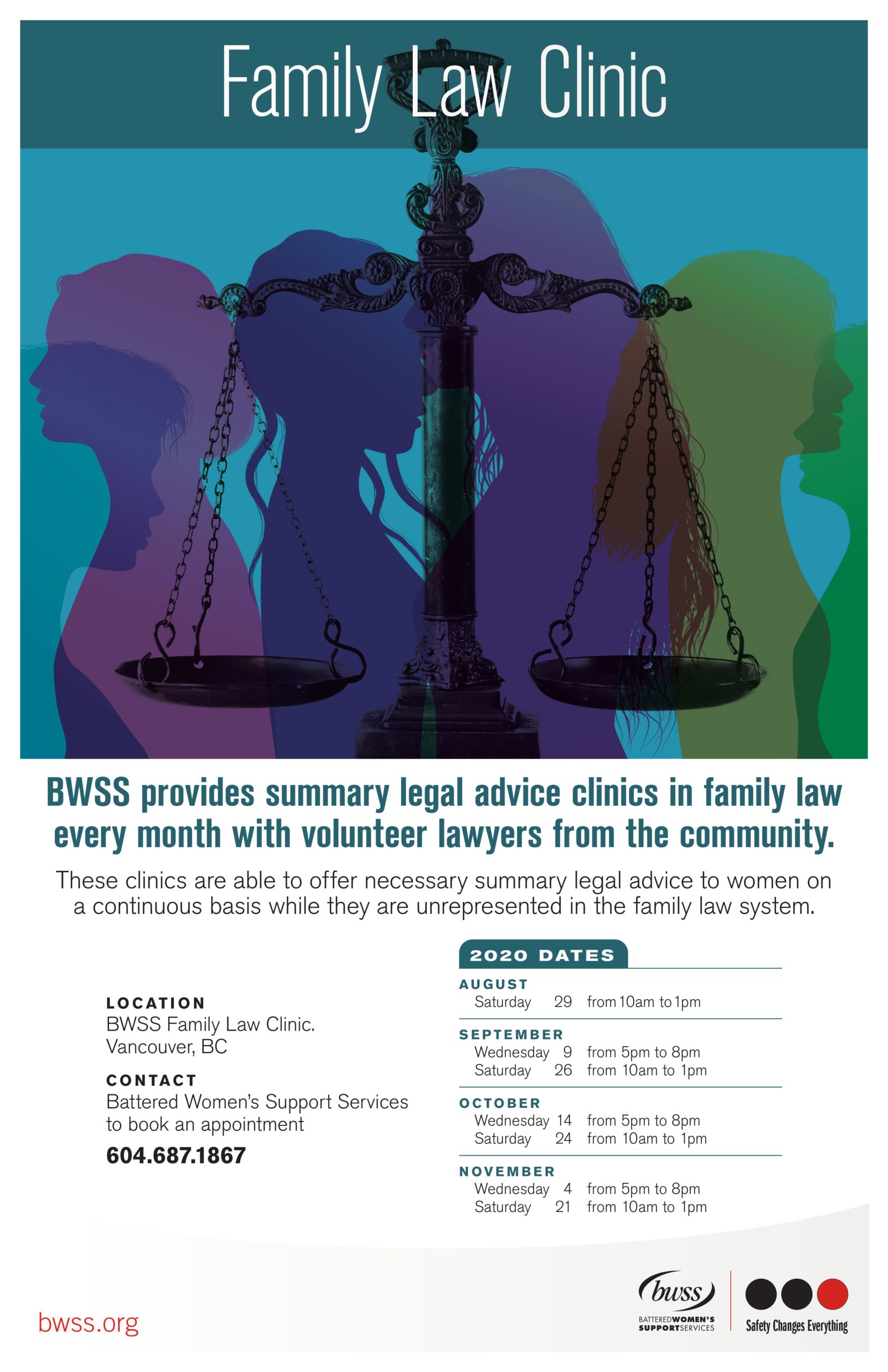 BWSS Legal Services and Advocacy Program will be resuming our clinics