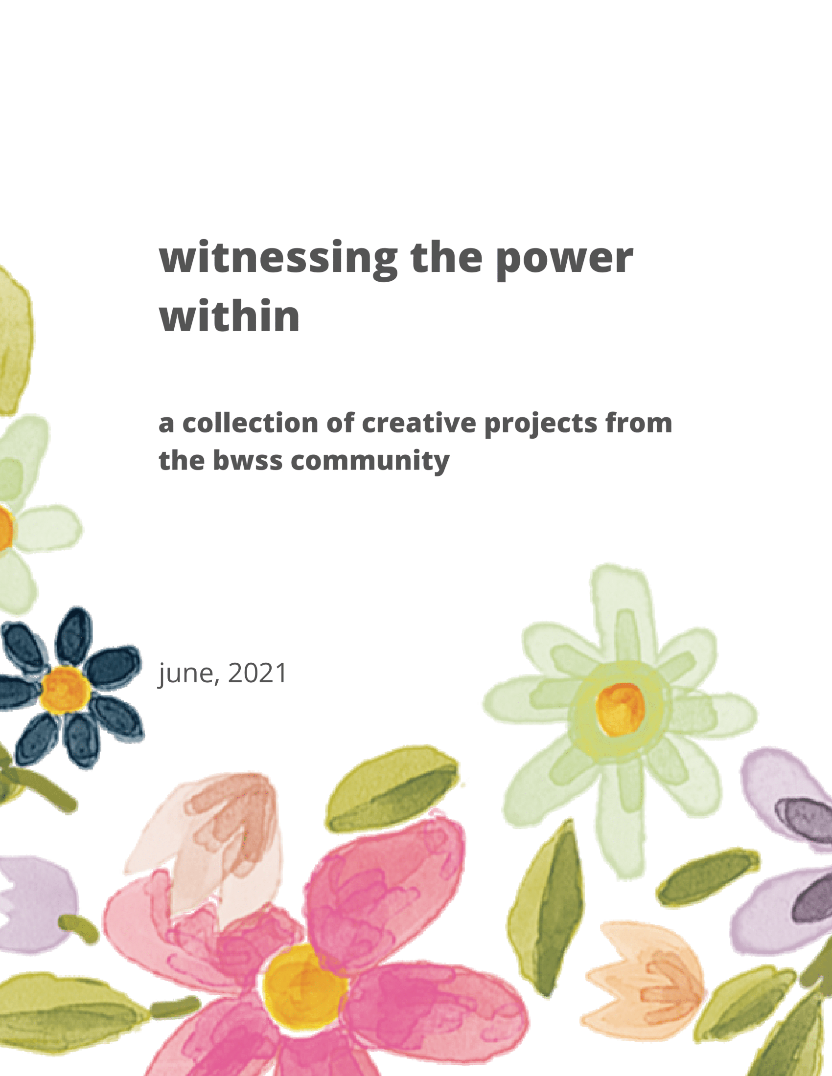 “Witnessing the power within” is a collection of creative projects created by Nine artists who experienced gender-based violence.