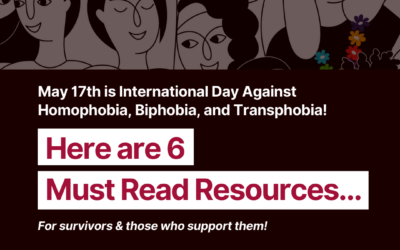 May 17th is International Day Against Homophobia, Transphobia & Biphobia
