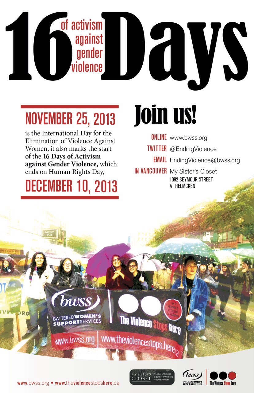 16 Days of Activism Against Gender Violence 16 Days of Activism Against Gender Violence