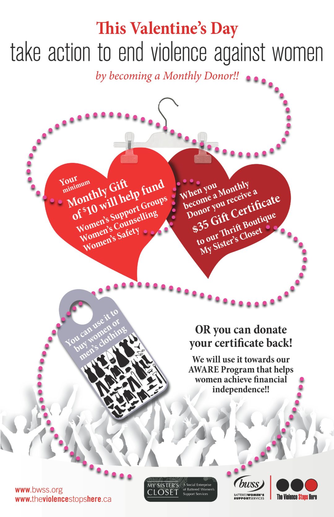 This Valentine's Day Take Action To End Violence Against Women BWSS