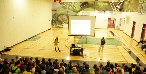 Teenage girls and boys then present workshops at schools and community groups across BC