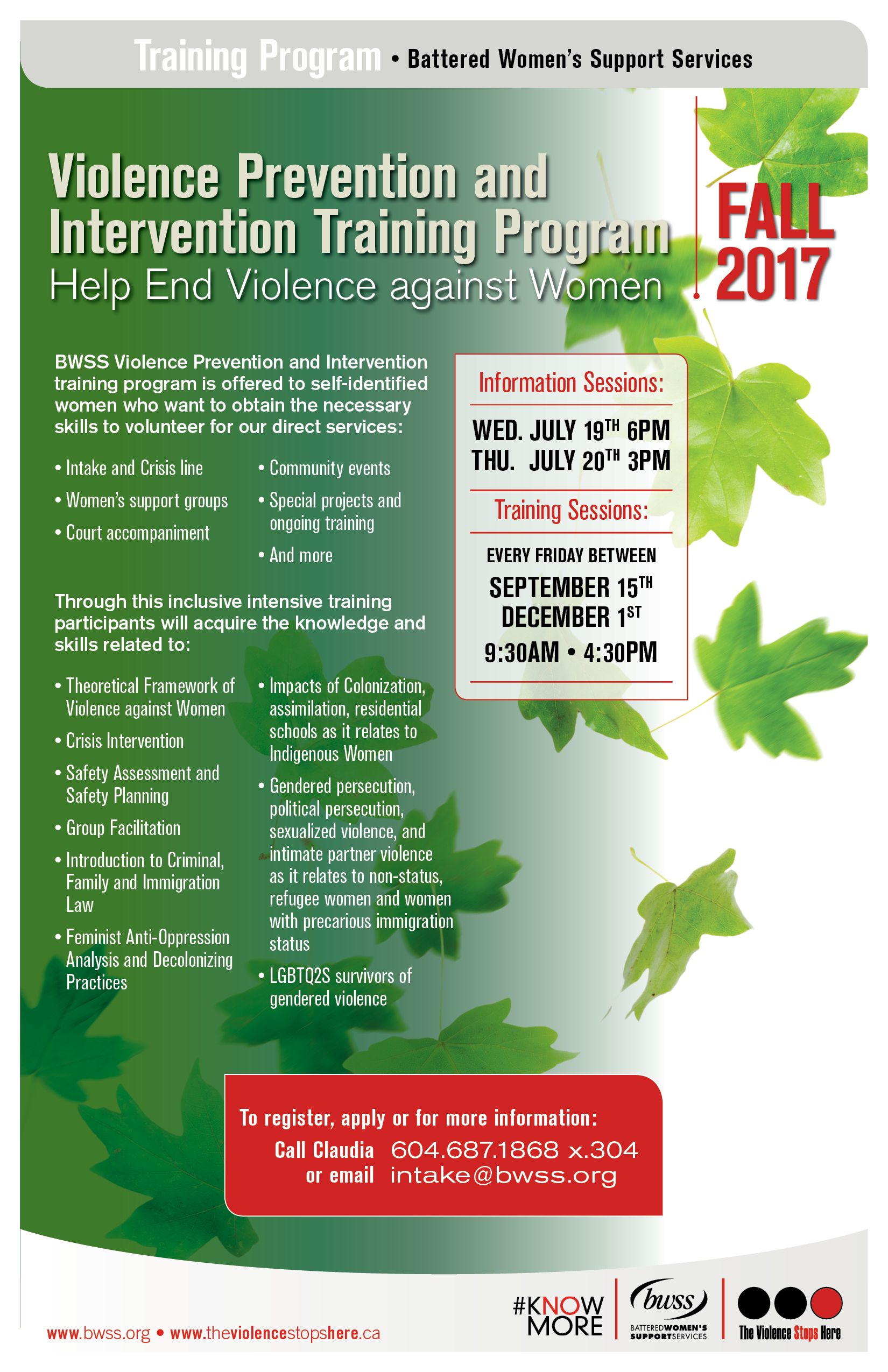 Violence Prevention and Intervention Training Fall 2017