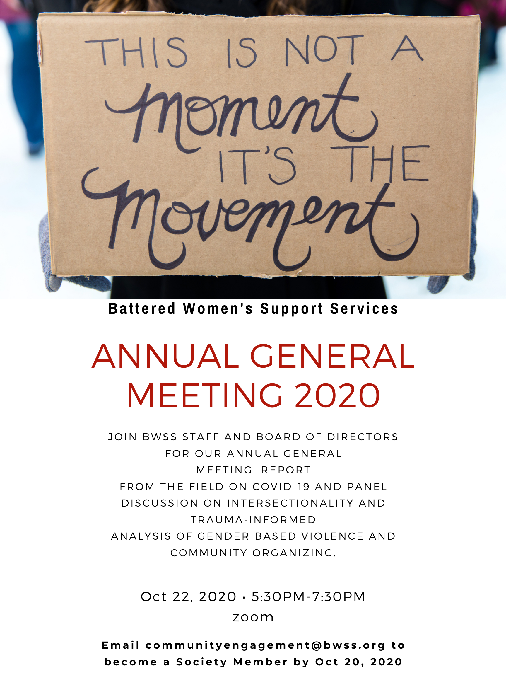 BWSS AGM 2020 BWSS AGM 2020