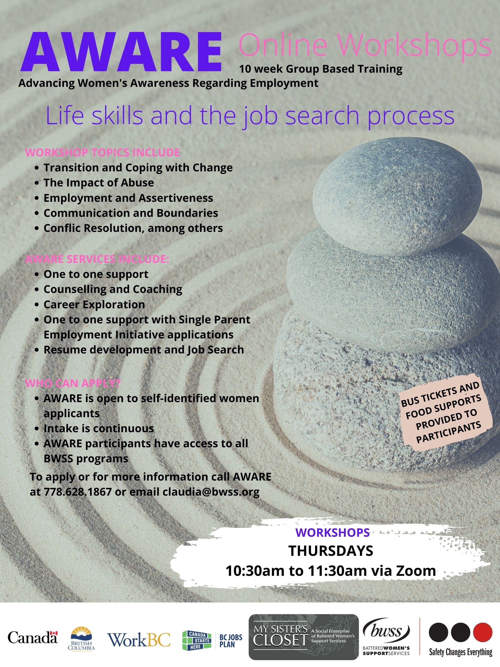 Life skills and the job search process workshop series