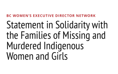 BC Women’s Executive Director Network Statement in Solidarity