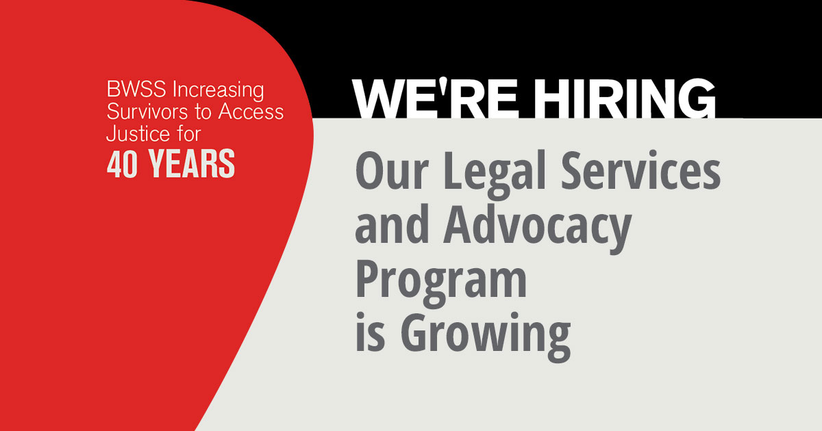 BWSS Legal Services and Advocacy team is growing