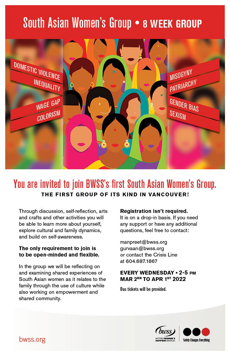 BWSS's first South Asian Women's Group