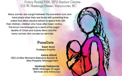 Women Seeking Safety: BWSS Forum on Violence against Women and their Children and the Law