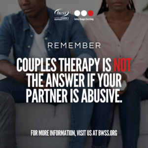 Couples Therapy Is NOT the Answer if Your Partner is Abusive