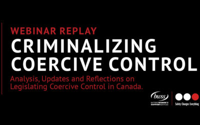 Criminalizing Coercive Control webinar replay and highlights