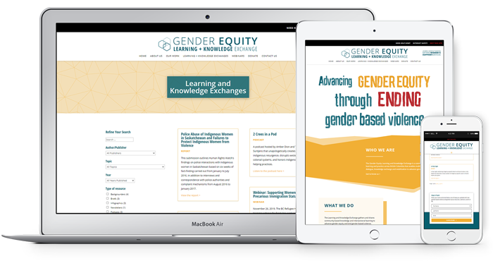 Gender Equity Learning Knowledge Exchange website