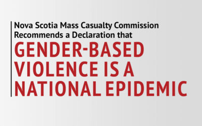 Nova Scotia Mass Casualty Commission Recommends a Declaration that Gender-Based Violence is a National “Epidemic”