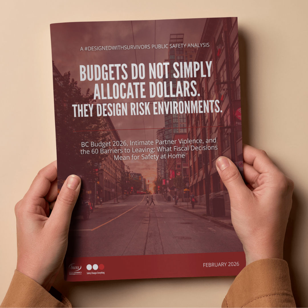 Hands holding BWSS report titled "Budgets Do Not Simply Allocate Dollars. They Design Risk Environments."