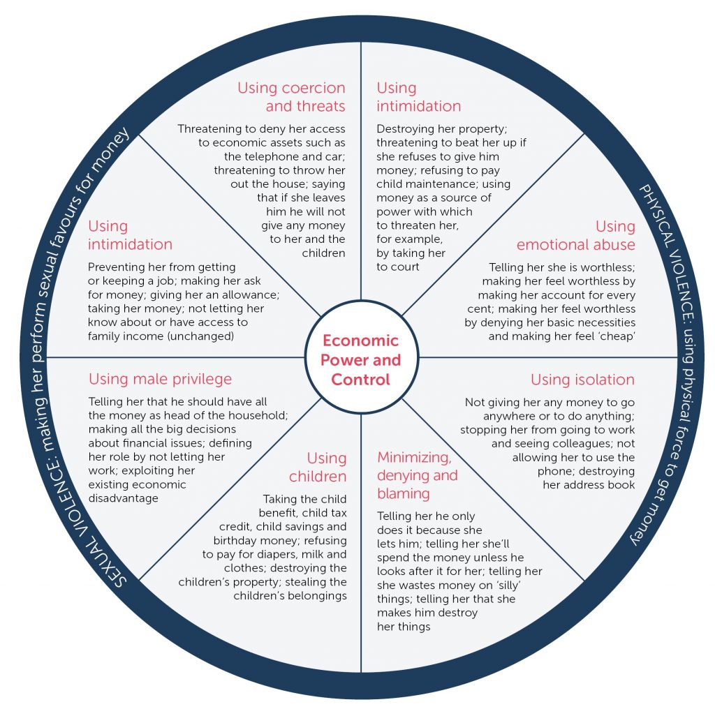 Power and Control Wheel: Economic or Financial Abuse 