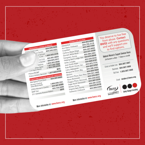 Resource Card for Domestic Violence Awareness Month - BWSS