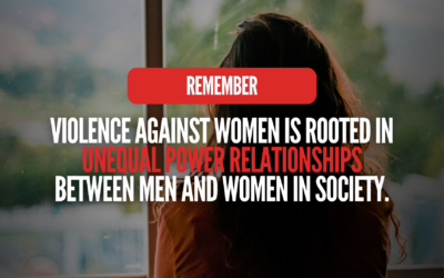 Violence against women is rooted in unequal power relationships between men and women in society.