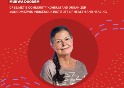 Leslie Spillett: Cree/Metis community kohkum and organizer, Ongomiizwin Indigenous Institute of Health and Healing