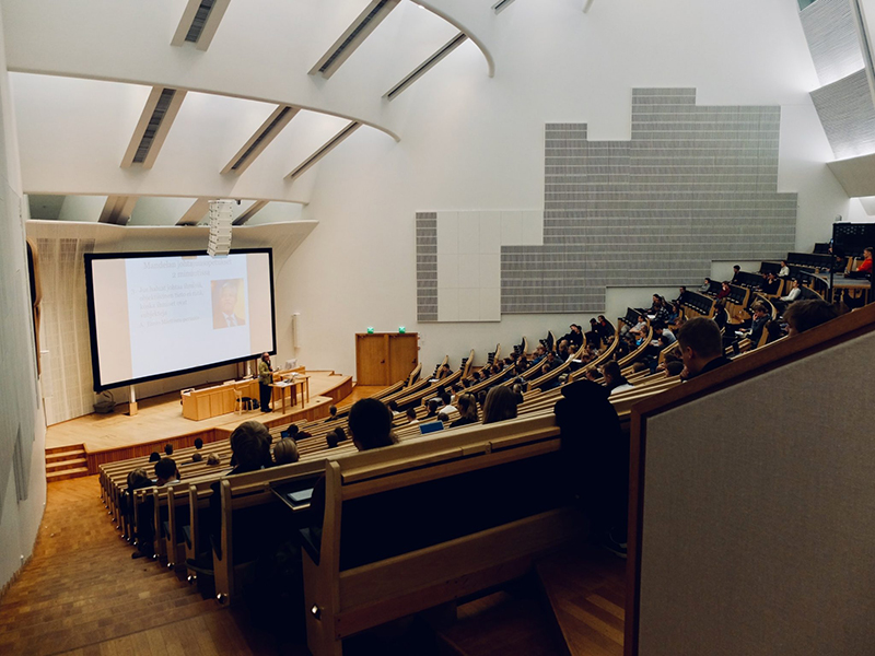 A University classroom image to raise awareness of Sexual Violence on Campus