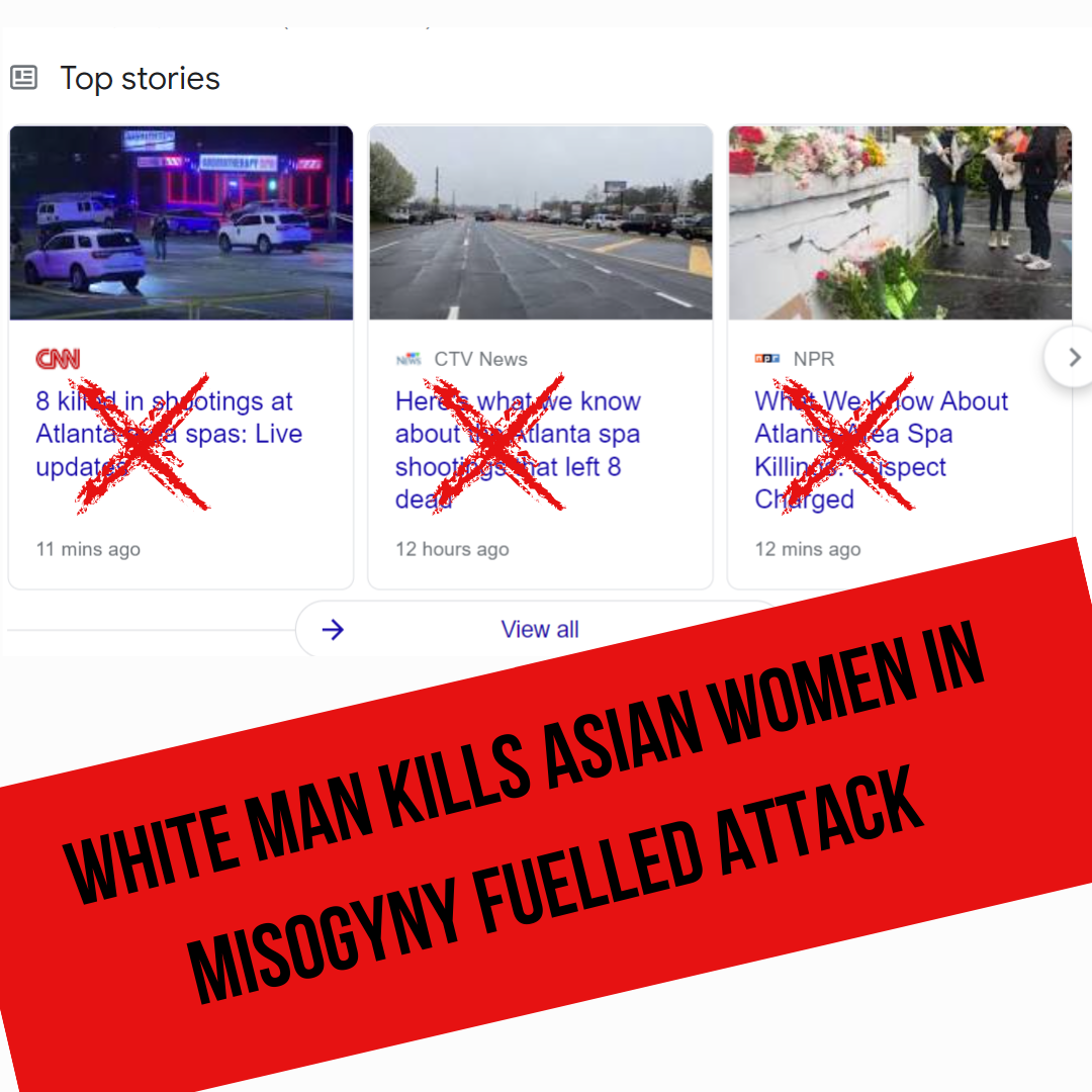 Stand up and condemn violence against Asian women.